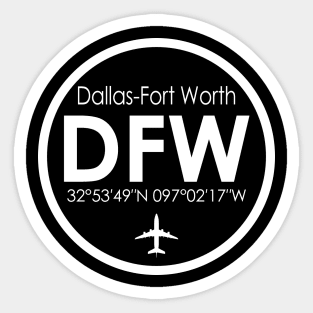 DFW, Dallas/Fort Worth International Airport Sticker